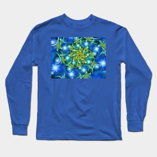 Blue Star Flowers Long Sleeve T-Shirt